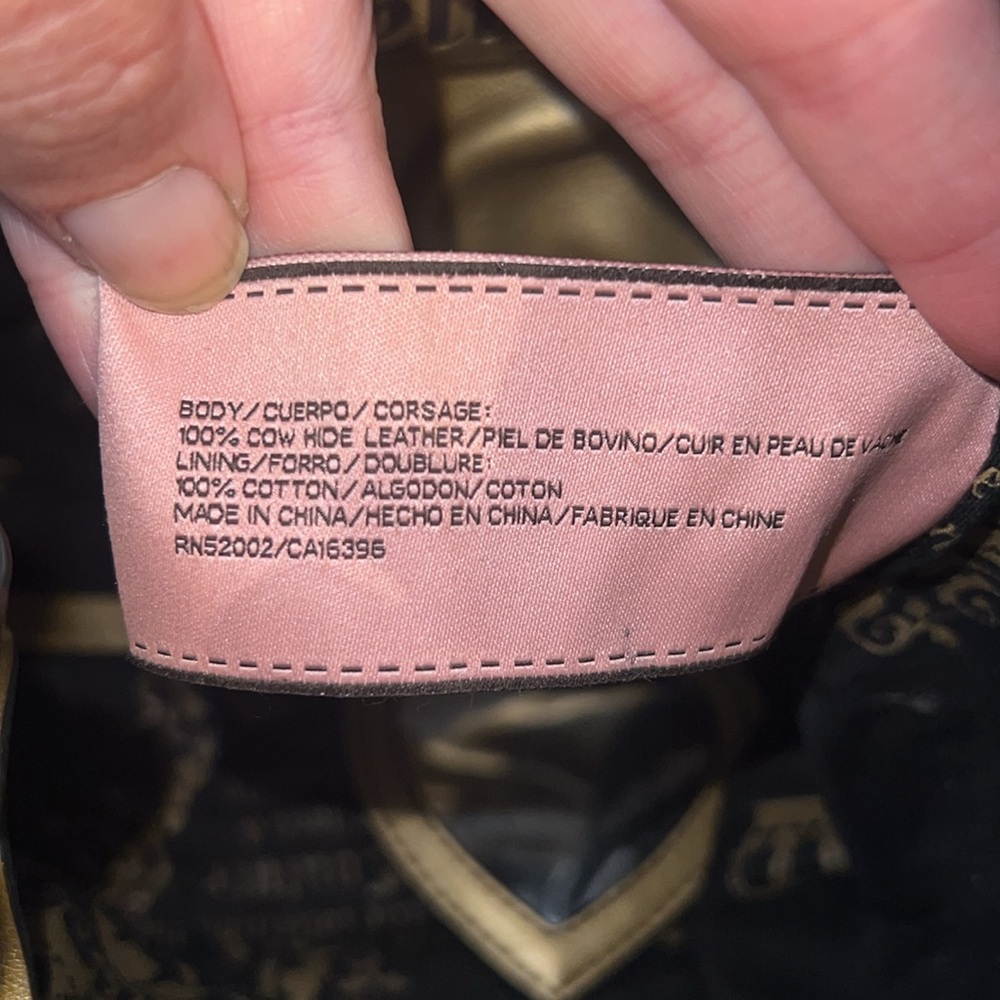 Juicy Couture Vintage Black Leather Small Satchel Handbag - Picture 10 of 17
